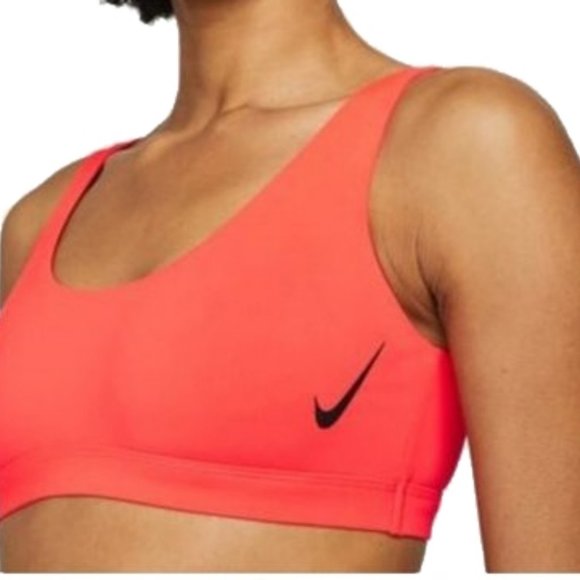 Nike Swim Tie Reversible Bikini Top - Bright Crimson  NWT - Picture 1 of 4